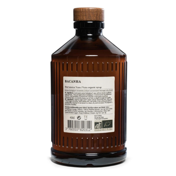 Bacanha -- Sirop yuzu brut bio - 400 ml